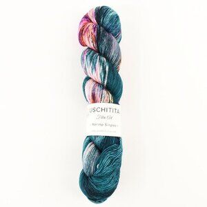 Uschitita Fiber Arts Merino Singles Yarn Hand-Dyed Superwash Wool Frequency